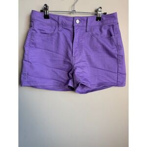 Old Navy WOW High Rise Shorts Whimsical Purple Denim Womens Size 6 Preppy Chic
